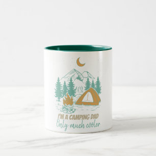 Taza Bicolor Soy un camping divertido para el día del padre