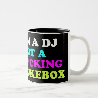 Taza Bicolor Soy un DJ, no un jukebox Mug | Ibiza House Music