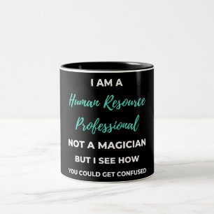 Taza Bicolor Soy un profesional de recursos humanos, no un mago