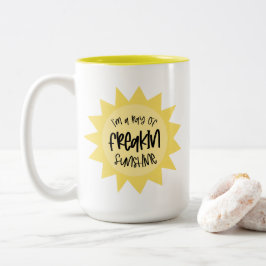 Taza Bicolor Soy un rayo de sol raro