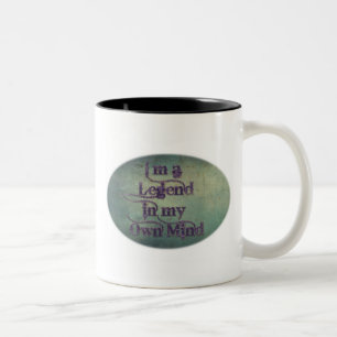 Taza Bicolor Soy una leyenda en mi propia mente