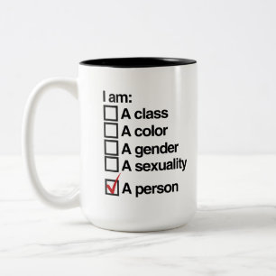Taza Bicolor Soy una persona (clase)