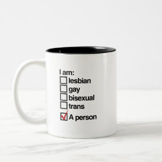Taza Bicolor Soy una persona LGBT