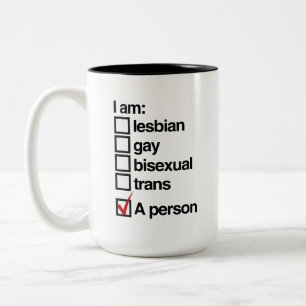 Taza Bicolor Soy una persona LGBT