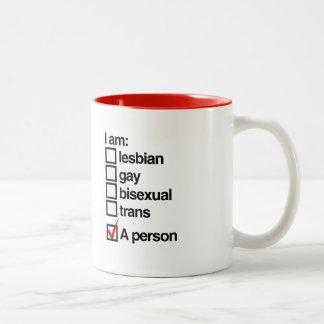 Taza Bicolor Soy una persona LGBT