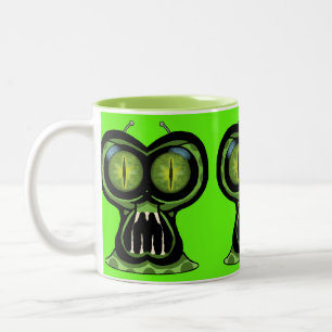 Taza Bicolor Space Alien Mug