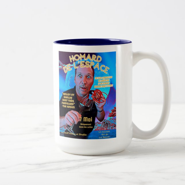 Taza Bicolor Space Lobster Poster Mug (Derecha)