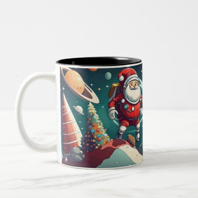 Taza Bicolor Spaceman santa fun (Izquierda)