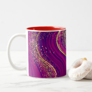Taza Bicolor Sparkling Purpurina Mug Wrap
