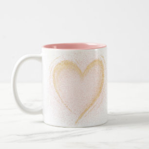 Taza Bicolor Sparkly Heart Mug