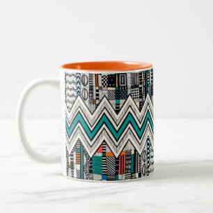 Taza Bicolor SPARRE verde azulado de café de dos tonos Mug