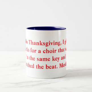 Taza Bicolor Special thanksgiving mug for organists