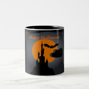 Taza Bicolor Spooky Castle Halloween Mug