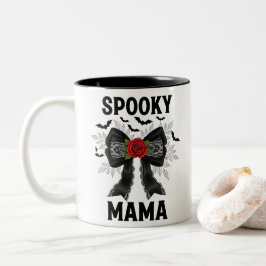 Taza Bicolor Spooky Mama Coquette Halloween