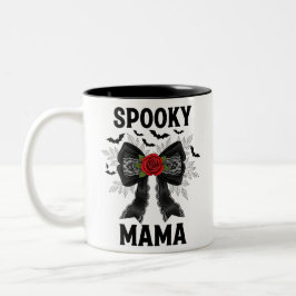 Taza Bicolor Spooky Mama Coquette Halloween