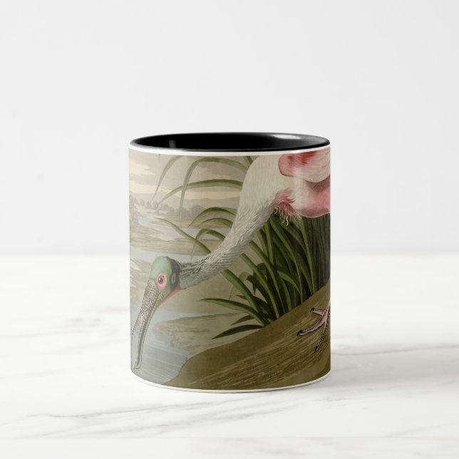 Taza Bicolor Spoonbill rosado (Centro)
