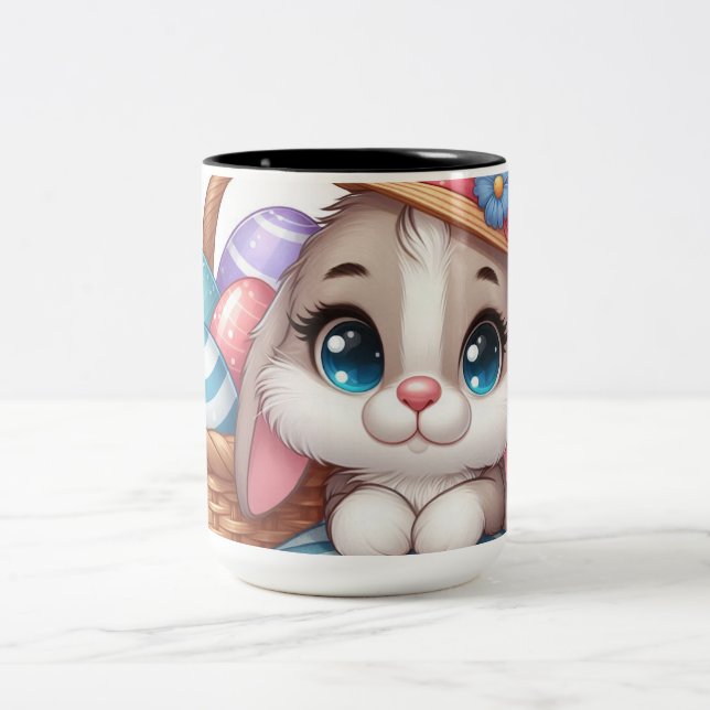 Taza Bicolor Springtime Bunny Bliss (Centro)
