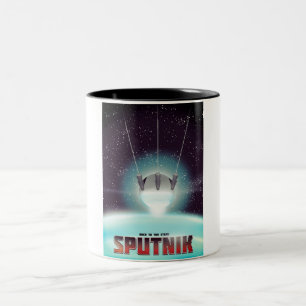 Taza Bicolor Sputnik "carrera a las estrellas"