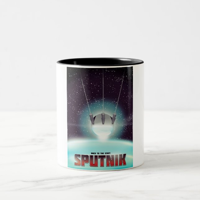 Taza Bicolor Sputnik "carrera a las estrellas" (Centro)