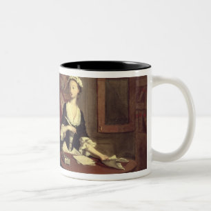 Taza Bicolor Sr. B. encuentra la escritura de Pamela,