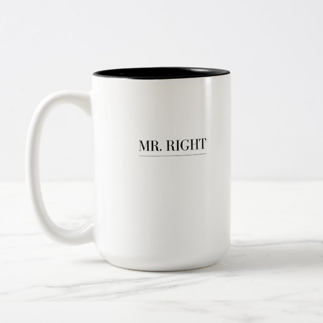 Taza Bicolor Sr., claro. (Izquierda)