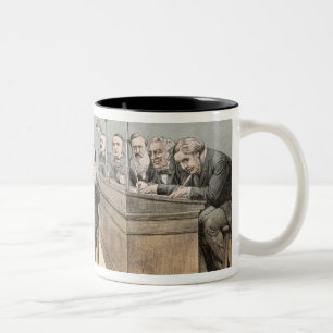 Taza Bicolor Sr. Gladstone y sus vendedores