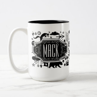 Taza Bicolor Sr. Hipster Deer Bear Fox Vintage Retro
