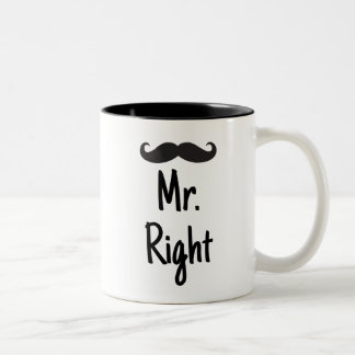 Taza Bicolor Sr. la Right con el bigote