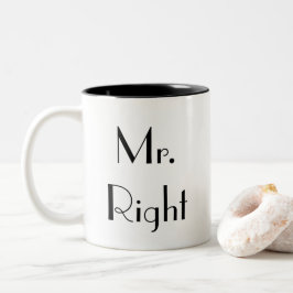 Taza Bicolor Sr. Right Mug