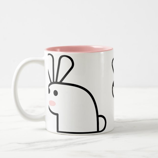 Taza Bicolor Sr. White Wabbit Mug (Izquierda)