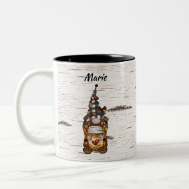 Taza Bicolor Sra. Coffee Gnome