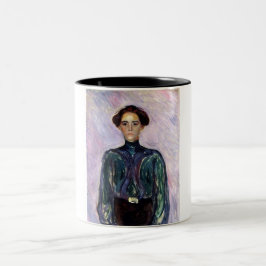 Taza Bicolor Sra. Schwarz (por Edvard Munch)