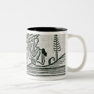 Taza Bicolor St. Brendan y el demonio