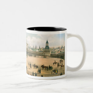 Taza Bicolor St. La catedral de la albahaca vista del Kremlin,