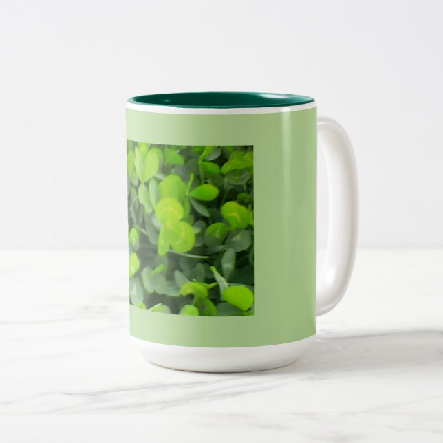 Taza Bicolor St. Patrick's Day Clover (Anverso derecho)