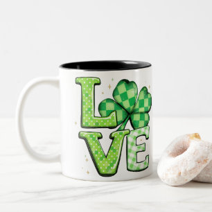 Taza Bicolor St. Patrick's Day Love Green Irish
