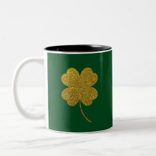 Taza Bicolor St. Patrick's Day Shamrock