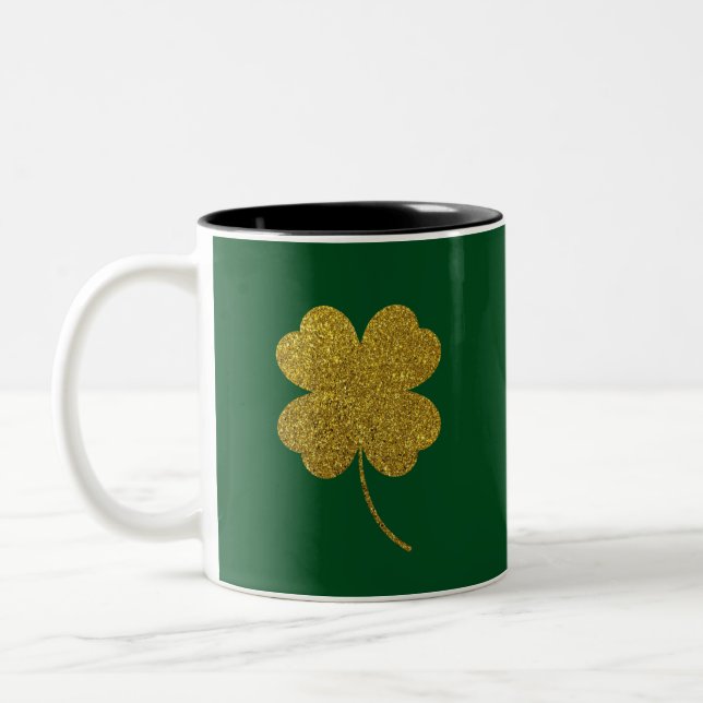 Taza Bicolor St. Patrick's Day Shamrock (Izquierda)