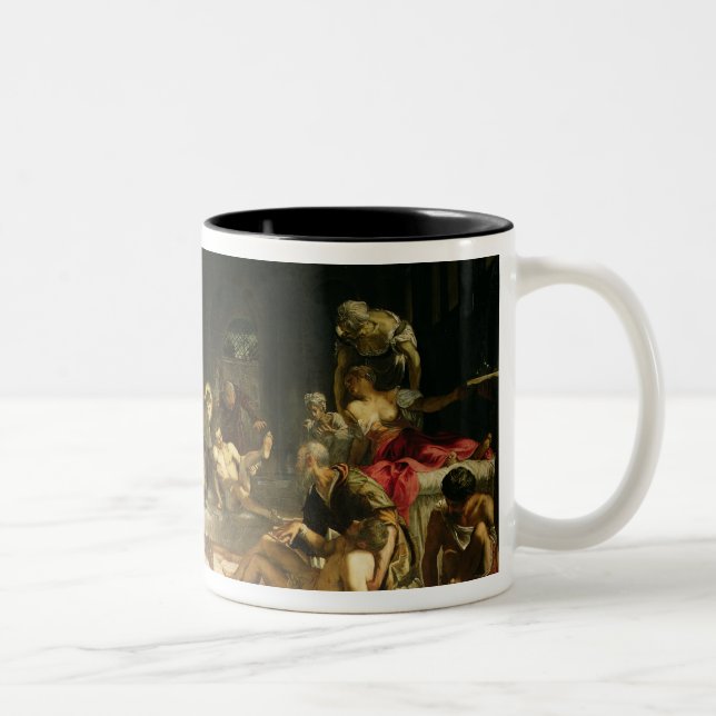 Taza Bicolor St. Roch que cura la plaga (Derecha)