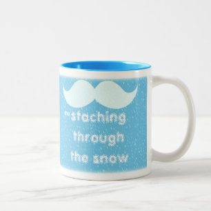 Taza Bicolor 'Staching a través de la nieve