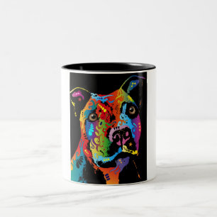 Taza Bicolor Staffordshire bull terrier
