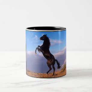 Taza Bicolor Stallion negro
