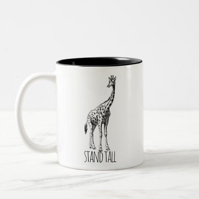 Taza Bicolor Stand Tall Graceful Giraffe (Izquierda)