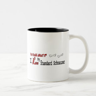 Taza Bicolor Standard Schnauzer (I Love) Mug