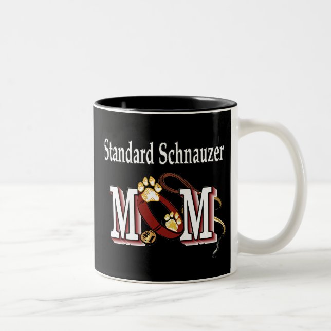 Taza Bicolor Standard Schnauzer Mom Mug (Derecha)