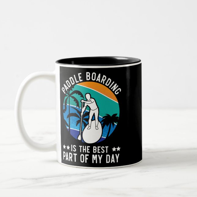 Taza Bicolor Standup Paddleboard Paddleboard Surfing Water S (Izquierda)