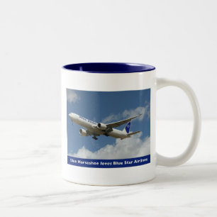 Taza Bicolor Star Airlines azul asalta