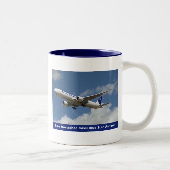Taza Bicolor Star Airlines azul asalta (Derecha)