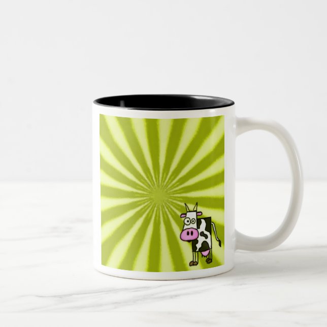 Taza Bicolor Starburst Cow Mug (Derecha)
