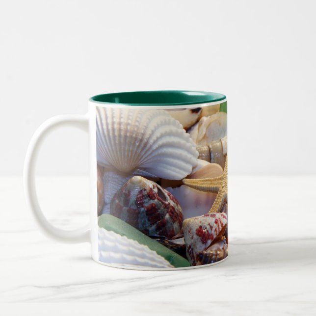 Taza Bicolor Starfish & Beach Glass Mug (Izquierda)